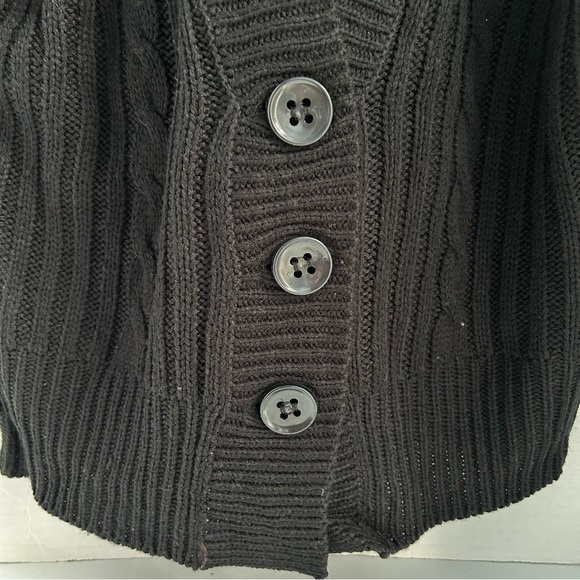 EX-GF black short-sleeves sweater with hood - Picture 6 of 7